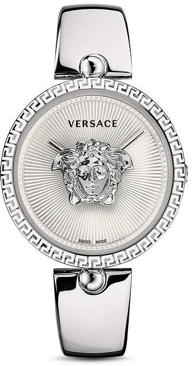 versace palazzo empire semi bangle|Palazzo Empire Semi Bangle Bracelet Watch, 39mm In Silver.